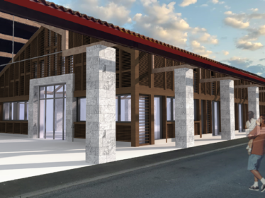 Marché couvert_Vue du projet