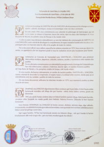 Traité de jumelage avec la ville de Sanguësa (Crédit photo : Mairie de Sanguës