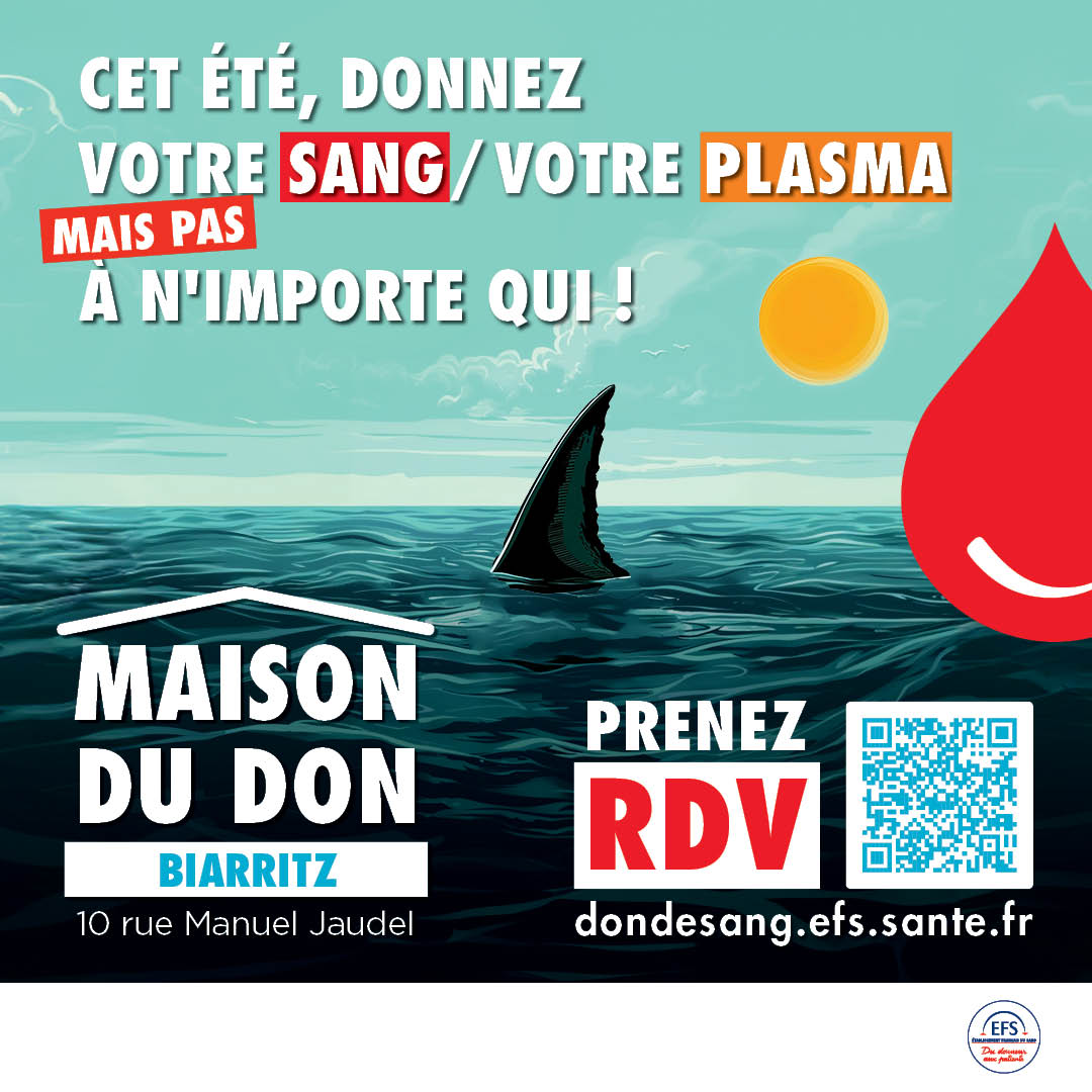 En été les réserves de sang diminuent alors que le besoin reste constant.